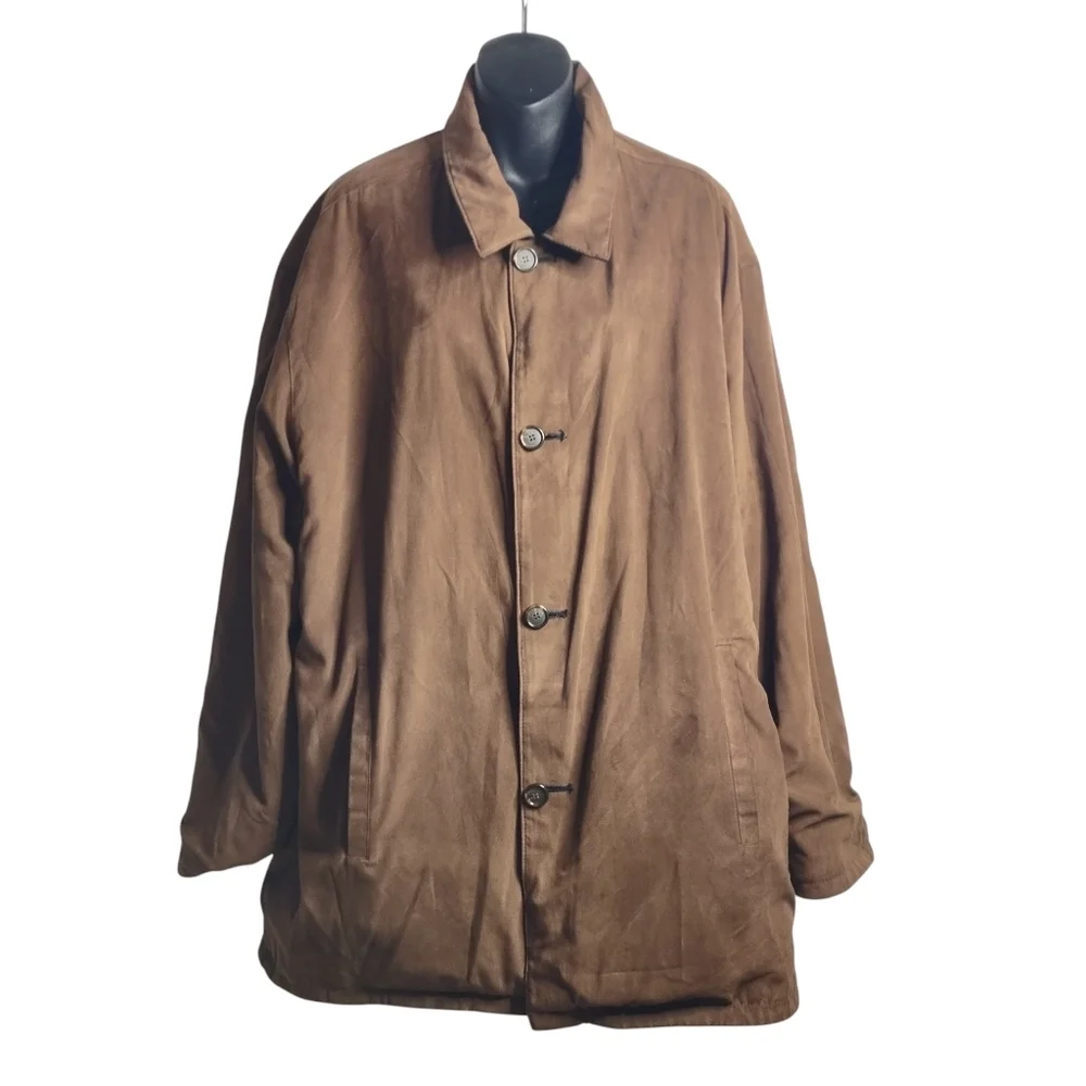 Weatherproof Men's Black Brown Reversible Leather Jacket Size XXL